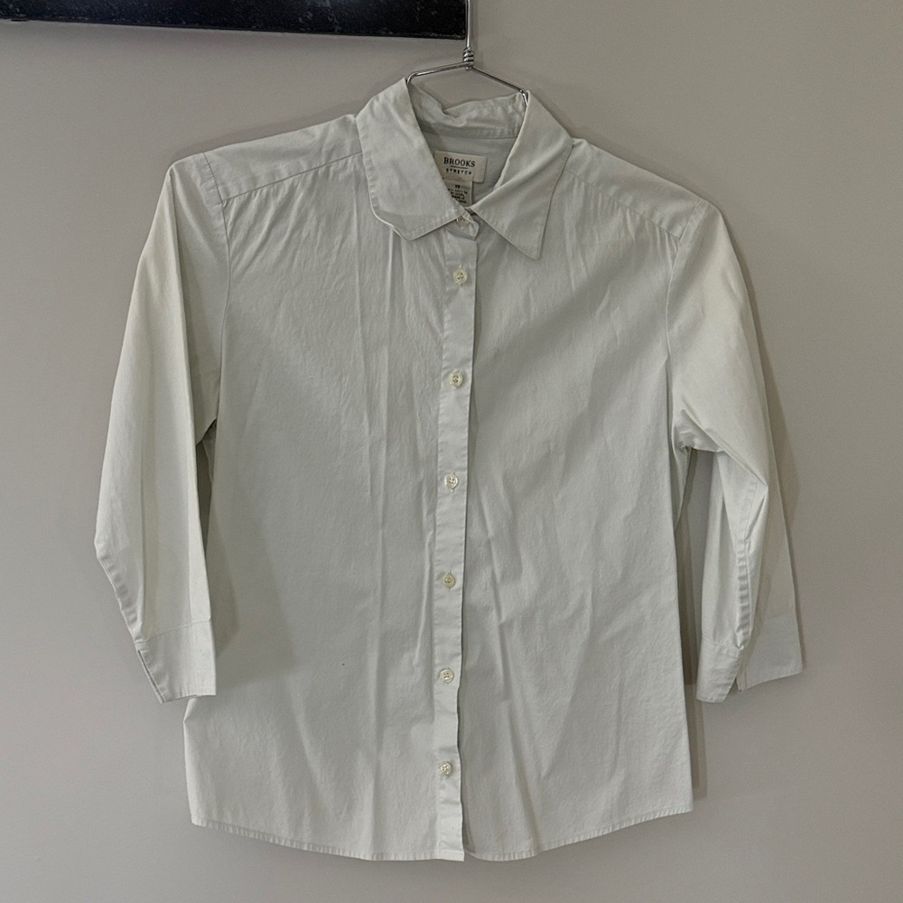 Brooks Brothers Light Gray Casual Button-Down Shirt